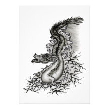 China-Drache Individuelle Einladungskarten