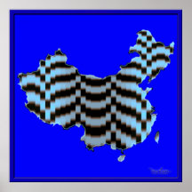 China-Erdbeben-optische Illusion Posterdrucke