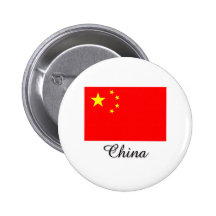 China-Flaggen-Entwurf Button