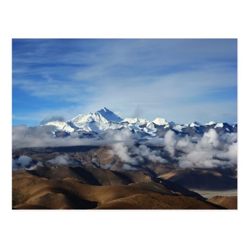 China-Reise-Foto Tibets Qomolangma Mt Everest Postkarte