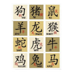 Chinese Zodic unterzeichnet Plakat poster