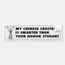 Chinesische 1 Ehre mit Haube Auto Sticker