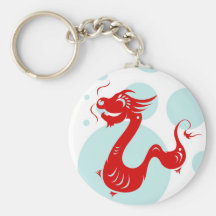 CHINESISCHE ILLUSTRATION DES TIERKREIS-DRACHE-PAPE SCHLÜSSELBÄNDER