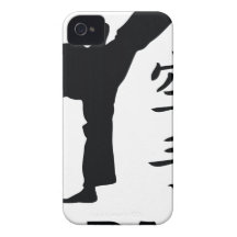 chinesische Symbolikone des Karatemannes iPhone 4 Cover