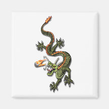 Chinesischer Drache und Perle Magnete