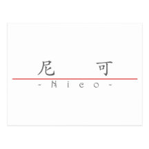 Chinesischer Name für Nico 22495_1.pdf Postkarte