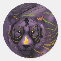 Chinesischer Tierkreis-Tiger-Aufkleber