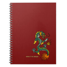 Chinesisches Jahr des Drache-Notizbuches