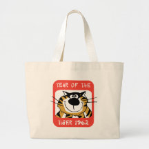 Chinesisches Jahr des Tiger-Geschenks 1962 Einkaufstasche
