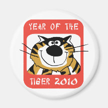 Chinesisches Jahr des Tigers 2010 Magnete