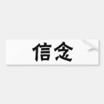 Chinesisches Symbol für Glauben Auto Sticker