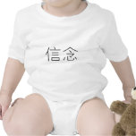 Chinesisches Symbol für Glauben Baby Strampler