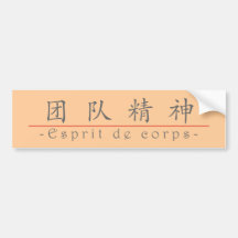 Chinesisches Wort für Esprit de corps 10121_1.pdf Autosticker