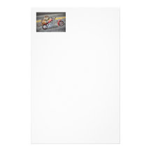 Chipmunk-Radfahrer, der ein Motorrad reitet Personalisiertes Büropapier