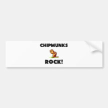 Chipmunks-Felsen Autoaufkleber