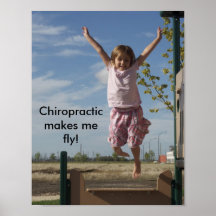 Chiropraktik lässt mich fliegen plakate