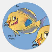 Chirurg-Fisch-Geruch-Cartoon-Fisch-personalisierte