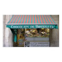 Chocolatier, Brüssel, Belgien Visitenkarten Vorlage