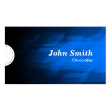 Chocolatier - Modern Dark Blue Business Cards