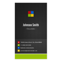 Chocolatier - Premium Creative Colorful Business Cards