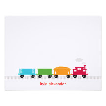 Choo Choo Zug danken Ihnen zu kardieren Ankündigungskarte
