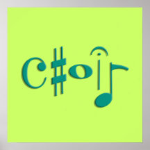 Chor Plakatdruck