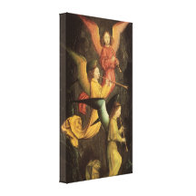 Chor von Engeln durch Simon Marmion, Renaissance-K Gespannter Galeriedruck