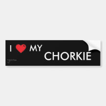 Chorkie Aufkleber Auto Aufkleber