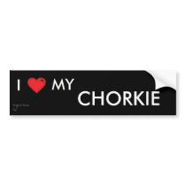 Chorkie Aufkleber Auto Aufkleber