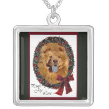 Chow-Chow-Weihnachten Personalisierte Halskette