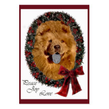 Chow-Chow-Weihnachtsgeschenke Visitenkartenvorlagen