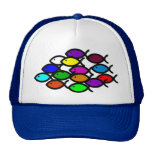Christliche Fisch-Symbole - Regenbogen-Schule Retromütze
