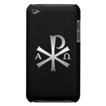 Christliche Ikone Alpha und OmegaLabarum Barely There iPod Cover