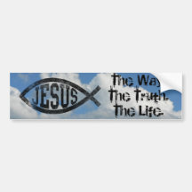 Christliche Jesus-Fische, schwarzes Ichthys Auto Sticker