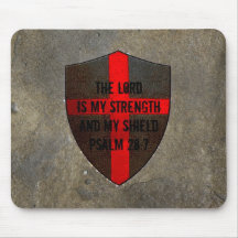 Christliche Stärke Bibel-Vers-Psalm-28:7 Lords. .m Mousepad