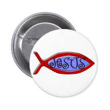 Christlicher Fisch-Entwurf Jesuss Anstecknadelbuttons