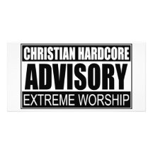 Christlicher hardcoreAdvisory… Foto Grußkarte
