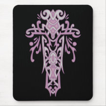 Christliches verziertes Kreuz 19 Mousepads