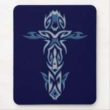 Christliches verziertes Kreuz 29 Mousepad