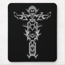 Christliches verziertes Kreuz 37 Mousepad