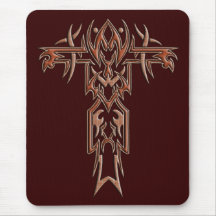 Christliches verziertes Kreuz 4 Mauspad