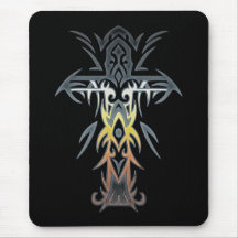 Christliches verziertes Kreuz 53 Mauspad