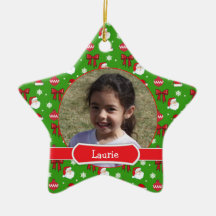 Christmas Images Kids Star Photo Ornament