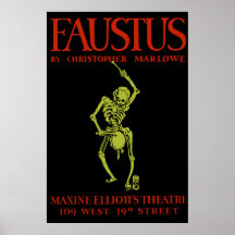 Christopher marlowe Faustus Posterdrucke