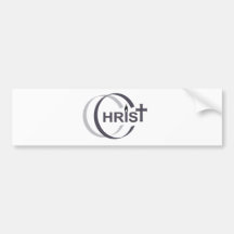 Christus Croix Flamme Gris Autosticker