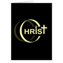 Christus Croix Flamme Jaune blasses vernarrtes noi Karte