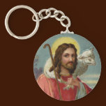 Christus der Schäfer mit Lamm Vintages Ostern schlüsselanhänger
