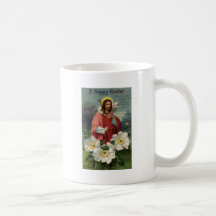 Christus der Schäfer mit Lamm Vintages Ostern Kaffeetassen