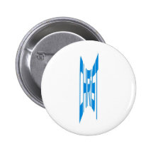 Christus haut Blau Buttons
