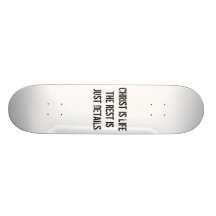 CHRISTUS IST LEBEN, WELCHES DIE ERHOLUNG GERADE DE BEDRUCKTE SKATEBOARDDECKS